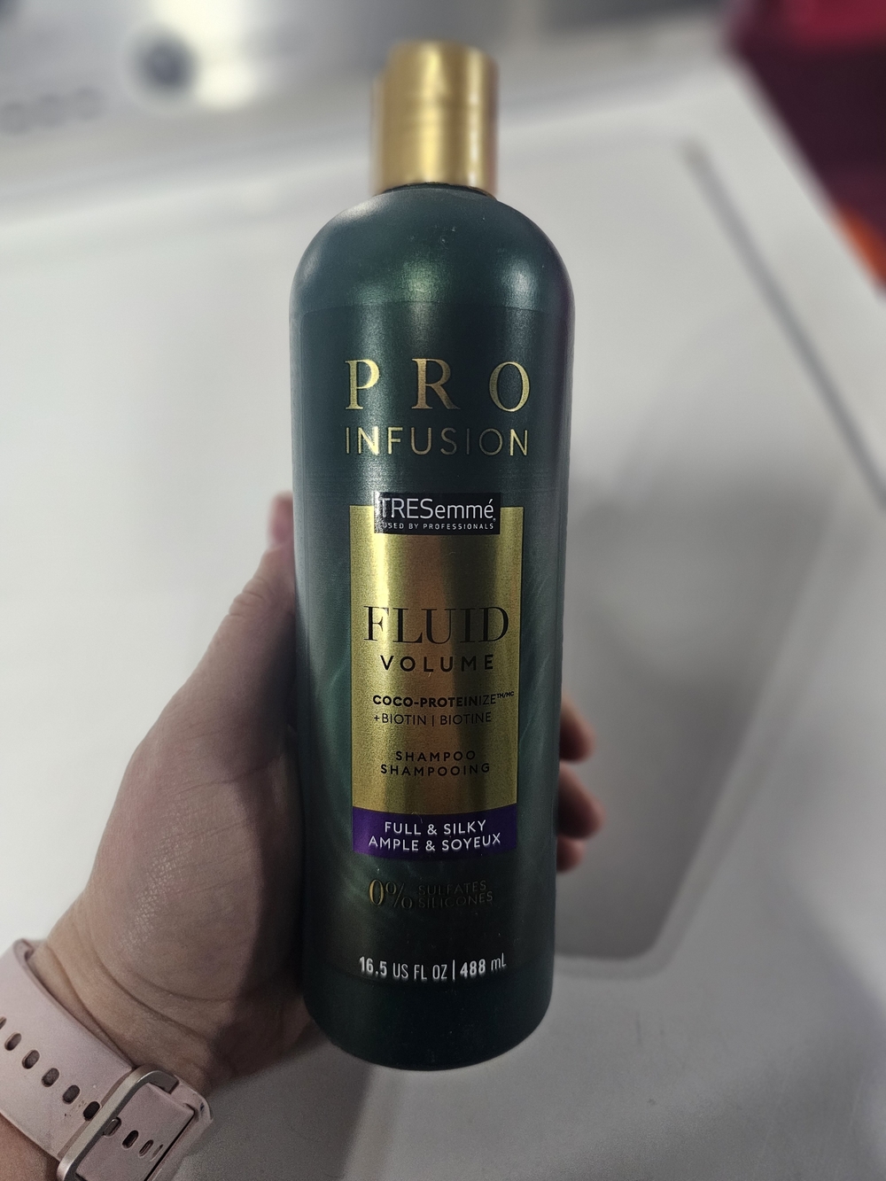 Tresemme Pro Infusion Fluid Volume Shampoo - Deep Green